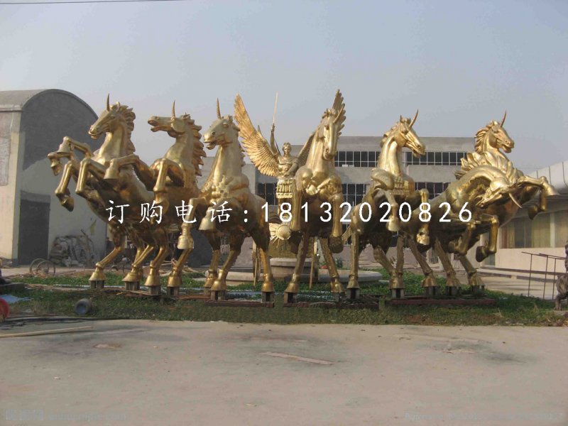 阿波羅戰(zhàn)車銅雕，景觀銅雕