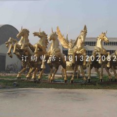 阿波羅戰(zhàn)車銅雕，景觀銅雕