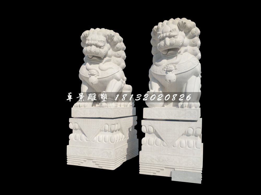 北京獅石雕，漢白玉獅子 (1)