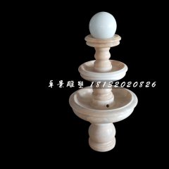 風(fēng)水球石雕，晚霞紅景觀雕塑