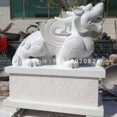 神獸石雕，漢白玉貔貅