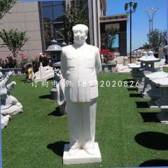 背手毛主席石雕，漢白玉偉人石雕