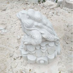 漢白玉金蟾，招財金蟾