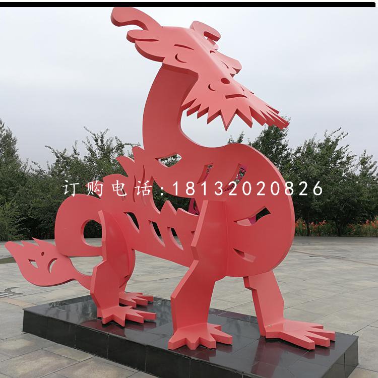 不銹鋼十二生肖，抽象動物雕塑 (3)