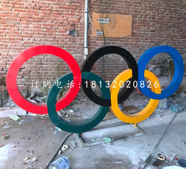 不銹鋼五環(huán)，廣場不銹鋼雕塑