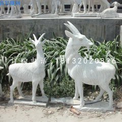 山羊石雕，大理石動物雕塑