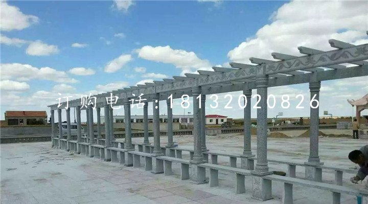 公園石長(zhǎng)廊，青石走廊