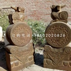 門枕石，仿古石門墩