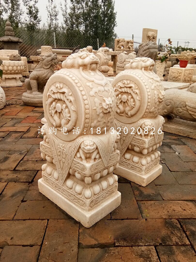 金蟾門(mén)墩雕塑，抱鼓石雕塑