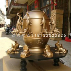 地動儀銅雕，鑄銅雕塑