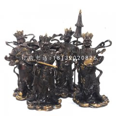 四大天王銅雕，寺廟天王銅雕