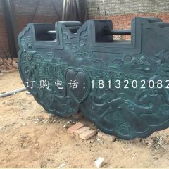 同心鎖銅雕，青銅鎖雕塑