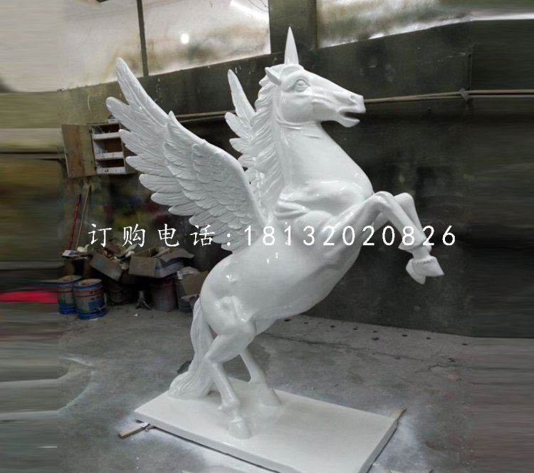 飛馬雕塑，玻璃鋼獨(dú)角獸