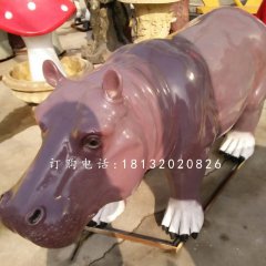 河馬雕塑，玻璃鋼河馬