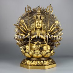 千手觀音銅雕，鑄銅佛像雕塑