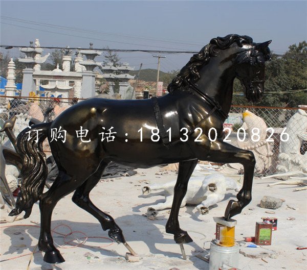 玻璃鋼馬，公園動(dòng)物雕塑