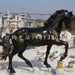 玻璃鋼馬，公園動物雕塑
