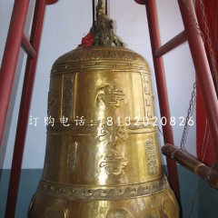 鑄銅鐘，寺廟銅鐘雕塑