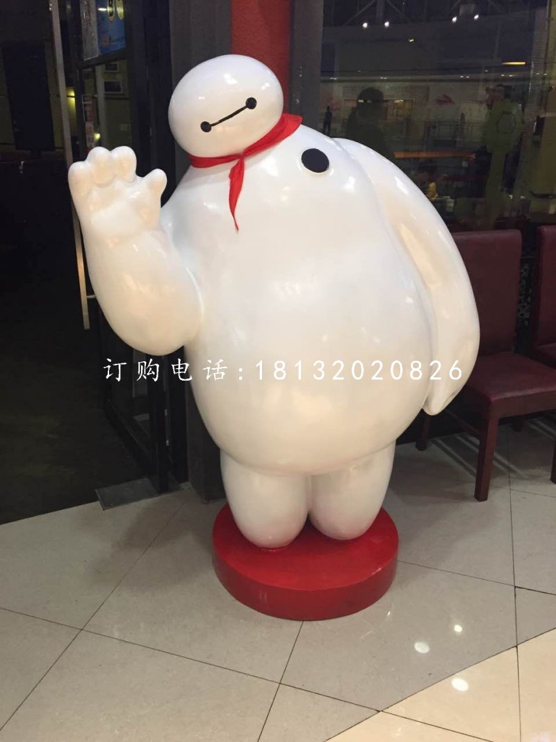 玻璃鋼大白，飯店卡通雕塑