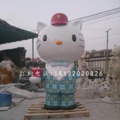 hellokitty雕塑，玻璃鋼卡通雕塑