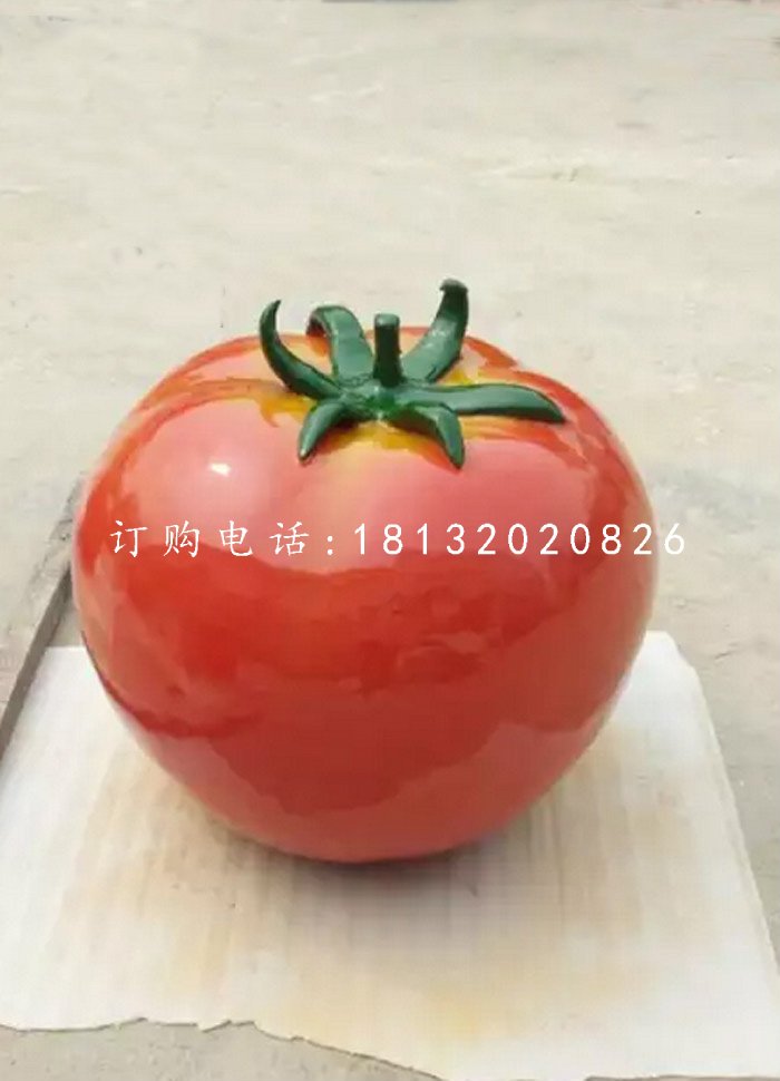 仿真西紅柿雕塑，玻璃鋼蔬菜