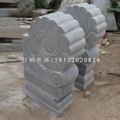 門墩石雕，青石仿古門墩
