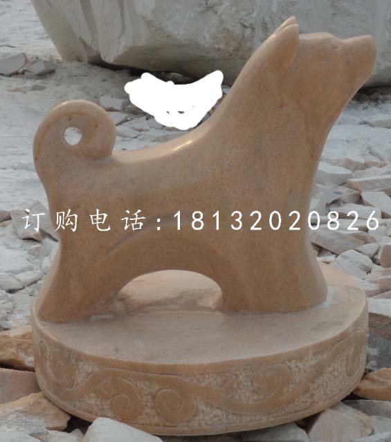 十二生肖石雕，晚霞紅抽象動(dòng)物 (4)