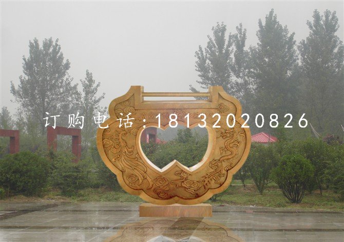 同心鎖雕塑，銅鎖雕塑，公園景觀銅雕