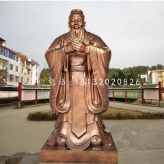 孔圣人銅雕，校園孔子銅雕