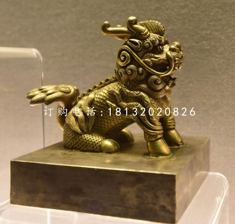 麒麟銅雕，鑄銅神獸雕塑
