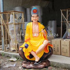 濟(jì)公雕塑，玻璃鋼濟(jì)公