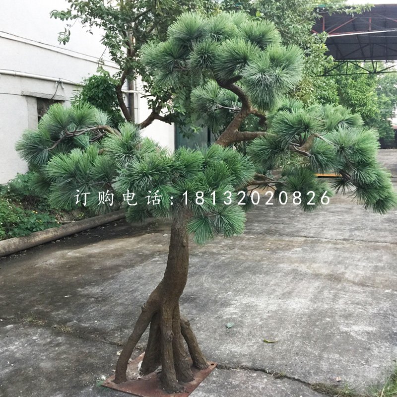 松樹雕塑，玻璃鋼仿真樹木