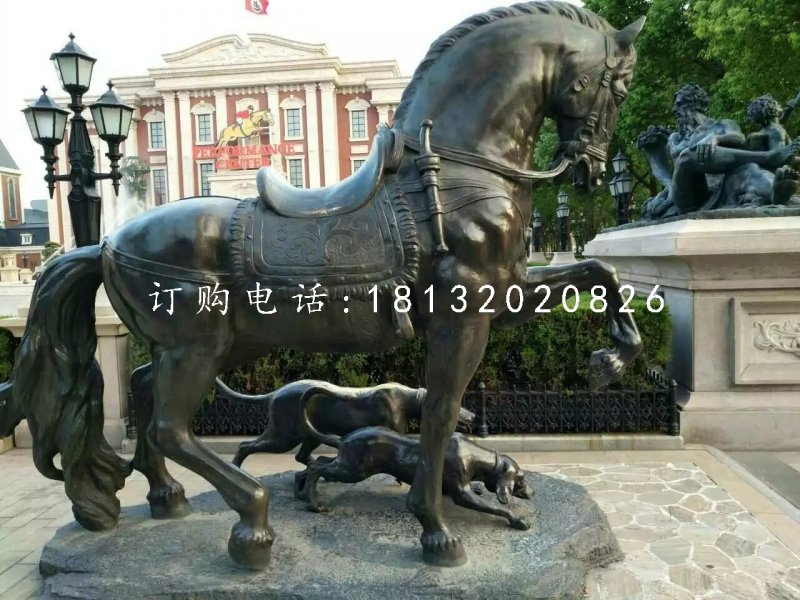 坐騎雕塑，青銅馬雕塑