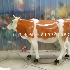 奶牛雕塑，玻璃鋼動物
