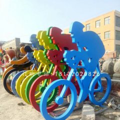 自行車比賽雕塑，玻璃鋼公園雕塑