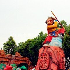 孫悟空雕塑，玻璃鋼卡通雕塑