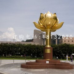 不銹鋼紫荊花雕塑，廣場(chǎng)雕塑