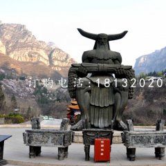 神農(nóng)銅雕，廣場神話人物銅雕