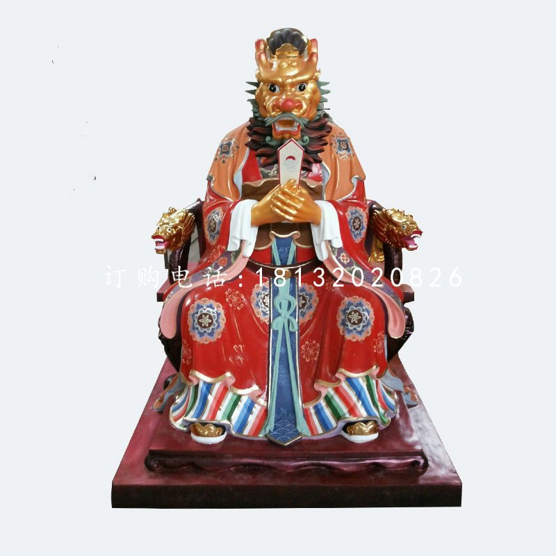 玻璃鋼龍王雕塑，神仙雕塑