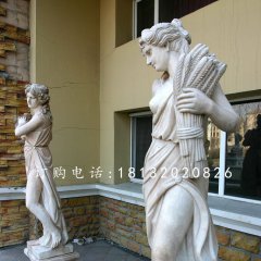 西方女人石雕，景觀石雕