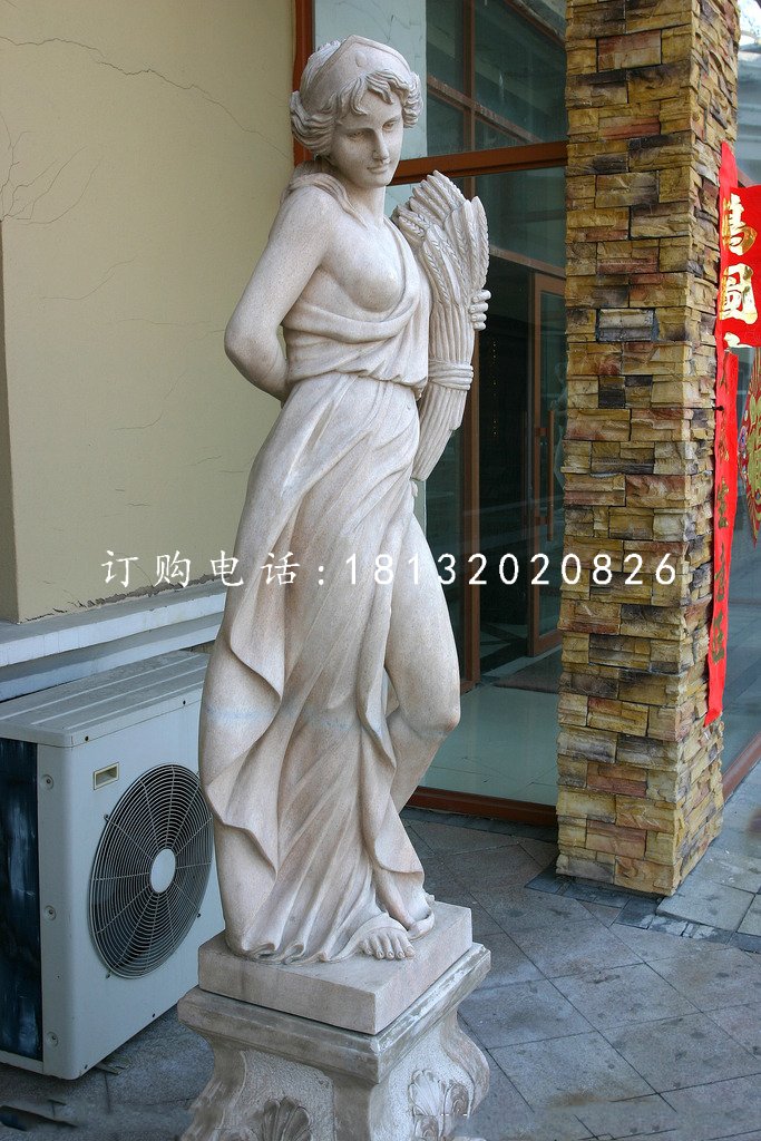 西方女人石雕，景觀石雕 (2)