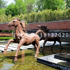 銅馬雕塑，鍛銅動物雕塑