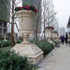 石花盆，小區(qū)景觀石雕