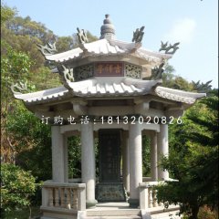 碑亭石雕，大理石涼亭