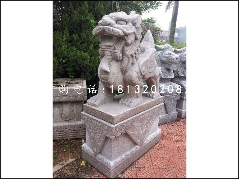 大理石貔貅，神獸石雕