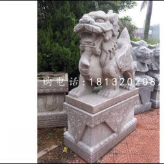 大理石貔貅，神獸石雕