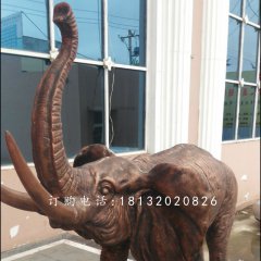 大象銅雕，公園動(dòng)物銅雕