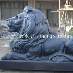 銅雕獅子，西洋獅銅雕