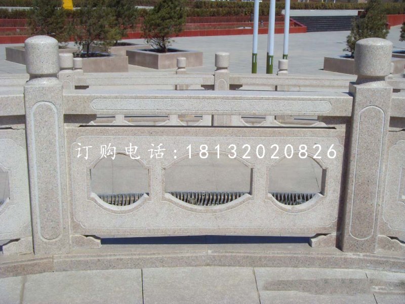 欄板欄桿石雕，中式欄板