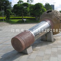 不銹鋼話筒雕塑，公園景觀雕塑